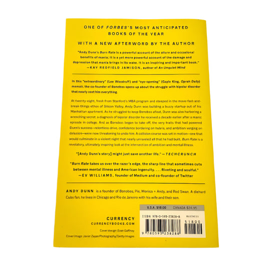 tepluste-IO-Book-Burn Rate Books of the year by Andy Dunn- Bonobos