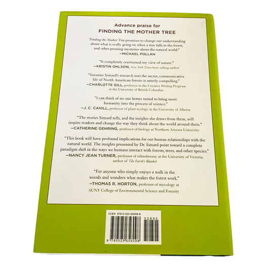Book-kside Finding the mother tree by Suzanne Simard wisdom of the forest