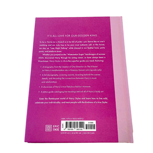 tepluste Book-Harry Style Is Life back cover