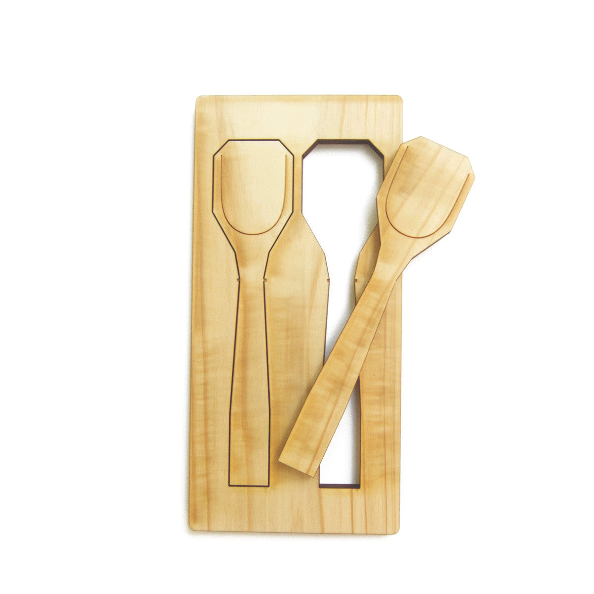 Hinoki-HandMake Dessert Spoon - te+te (te plus te)