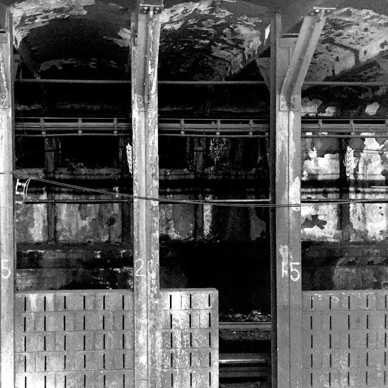 black and white photo of the old architecture NYC