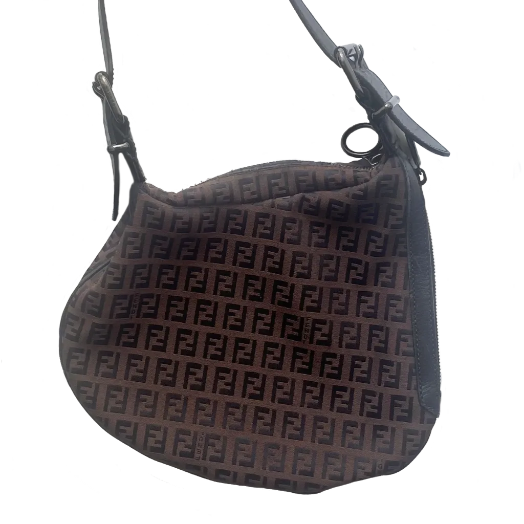 FENDI Zucca canvas FF monogram close-up