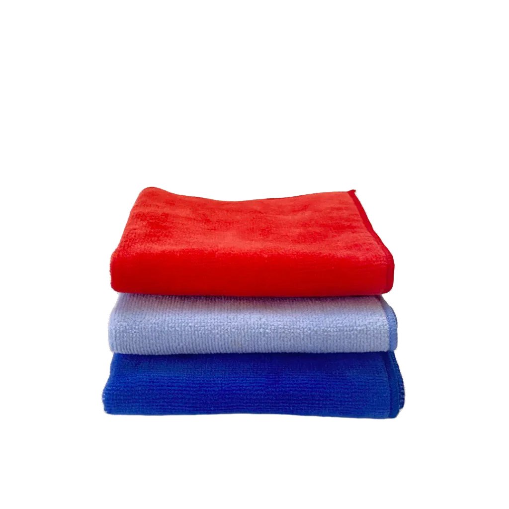Mini Towel Made in Japan, three colourways folded — TE PLUS TE