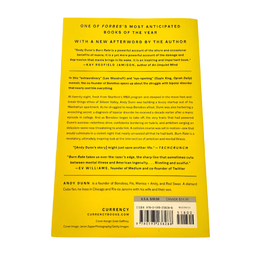 tepluste-IO-Book-Burn Rate Books of the year by Andy Dunn- Bonobos