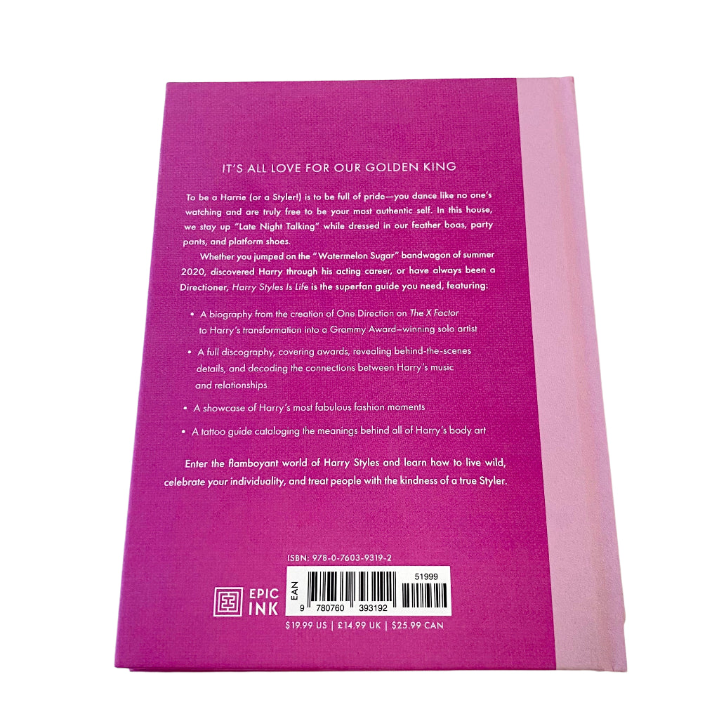 tepluste Book-Harry Style Is Life back cover