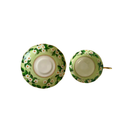 tepluste Royal Albert open view Green Tea Cup Bone China Made in England Vintage Art Deco