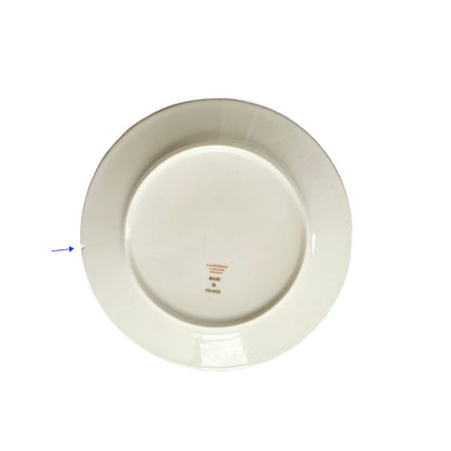 tepluste- Lazeyras Limoges fruits and flowers plate backstamp