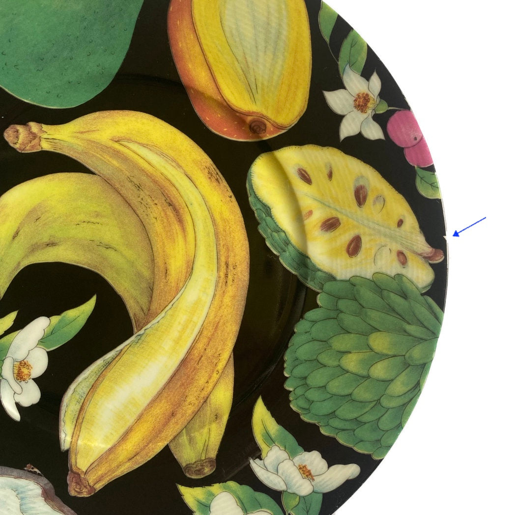 tepluste- Lazeyras closeup Limoges fruits and flowers plate 