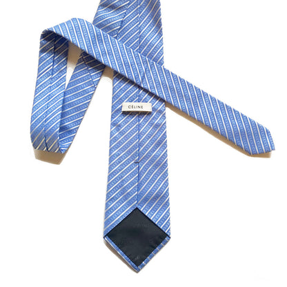 tepluste_Iconic Object_Celine tie Blue and white stripe