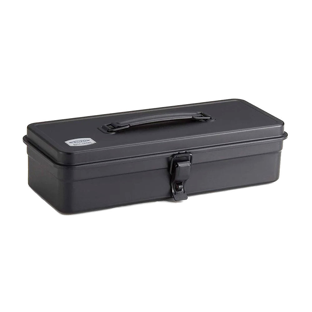 Matt black. Made in Japan Authentic Steel Toolbox. Pressed from a single steel plate and seamless. Durable and functional. 