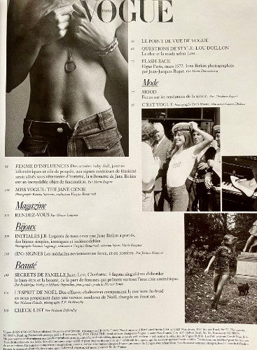 French Vogue Jane Birkin family life and iconic images