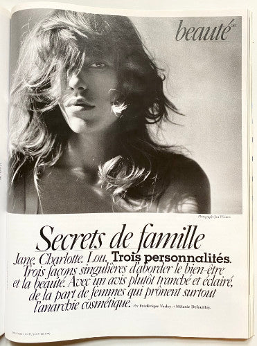 French Vogue Jane Birkin family life and iconic images