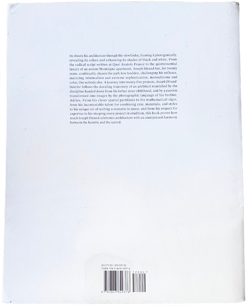 This monograph illustrates Joseph Dirand . back view. te plus te iconic objects