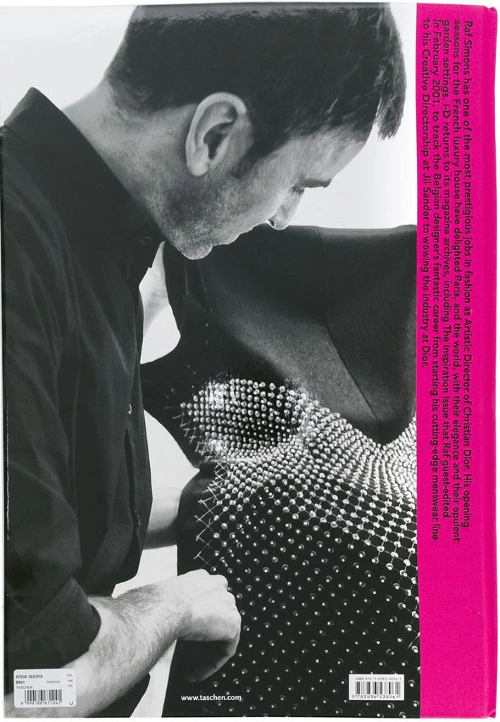 Raf Simons Book is a document of his passion as a fashion designer. Wonderful images from his time at Jil Sander, Dior and his own collections. back view