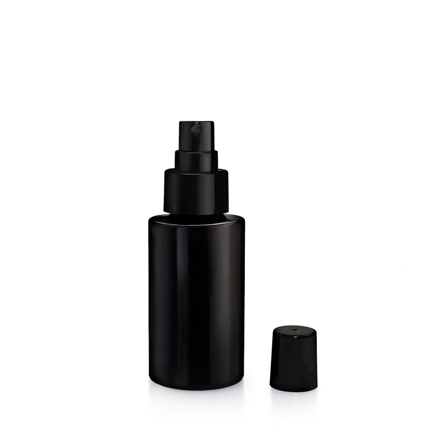 Te Plus Te -Hinoki Noir Red Essential Pure Oil to unlock the coveted beauty elixir used in Japan. Black glass spray bottle