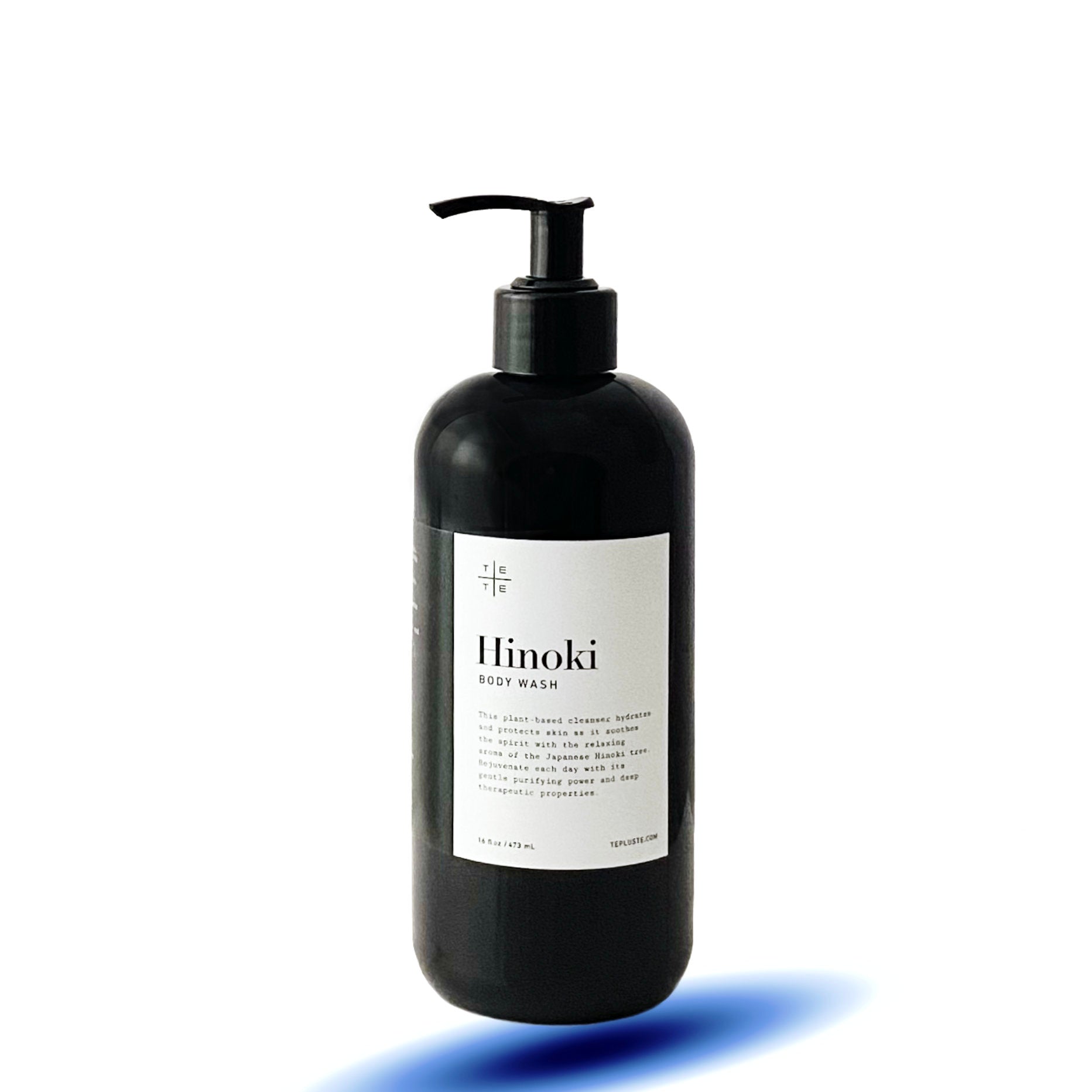 Te Plus Te Hinoki Body Wash, organic plant-based cleanser