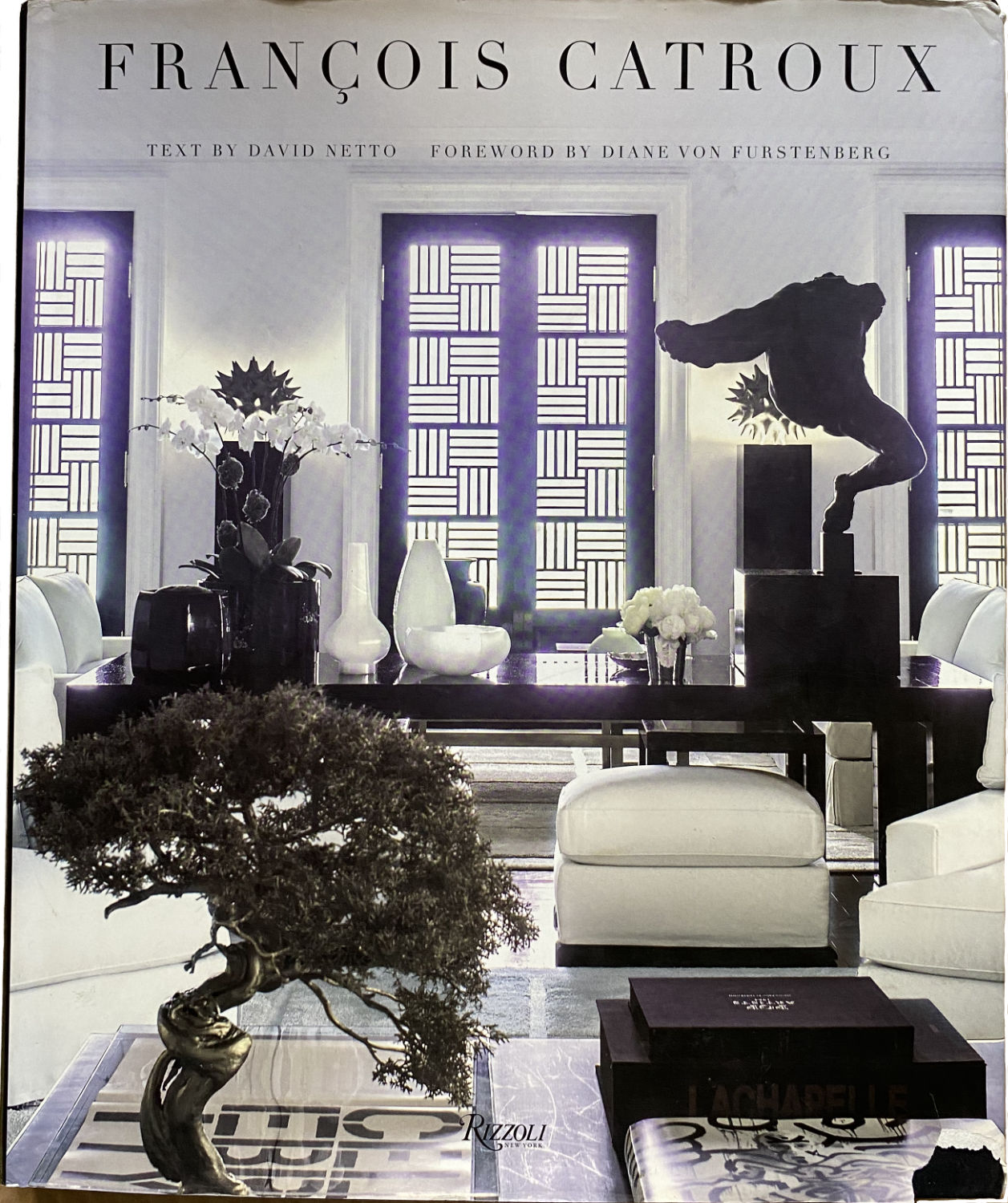 Francois Catroux innovator interior designer. He mastered the idea of being contemporary. This book looks at his work projects ranging from 1968 to the present. Te Plus Te Archive.