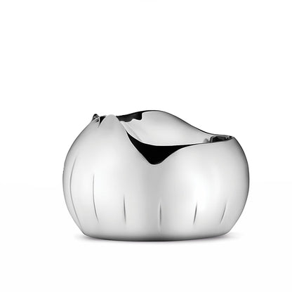  Georg Jensen sugar bowl polished mirror. Post-modern design. Te Plus Te Archive.