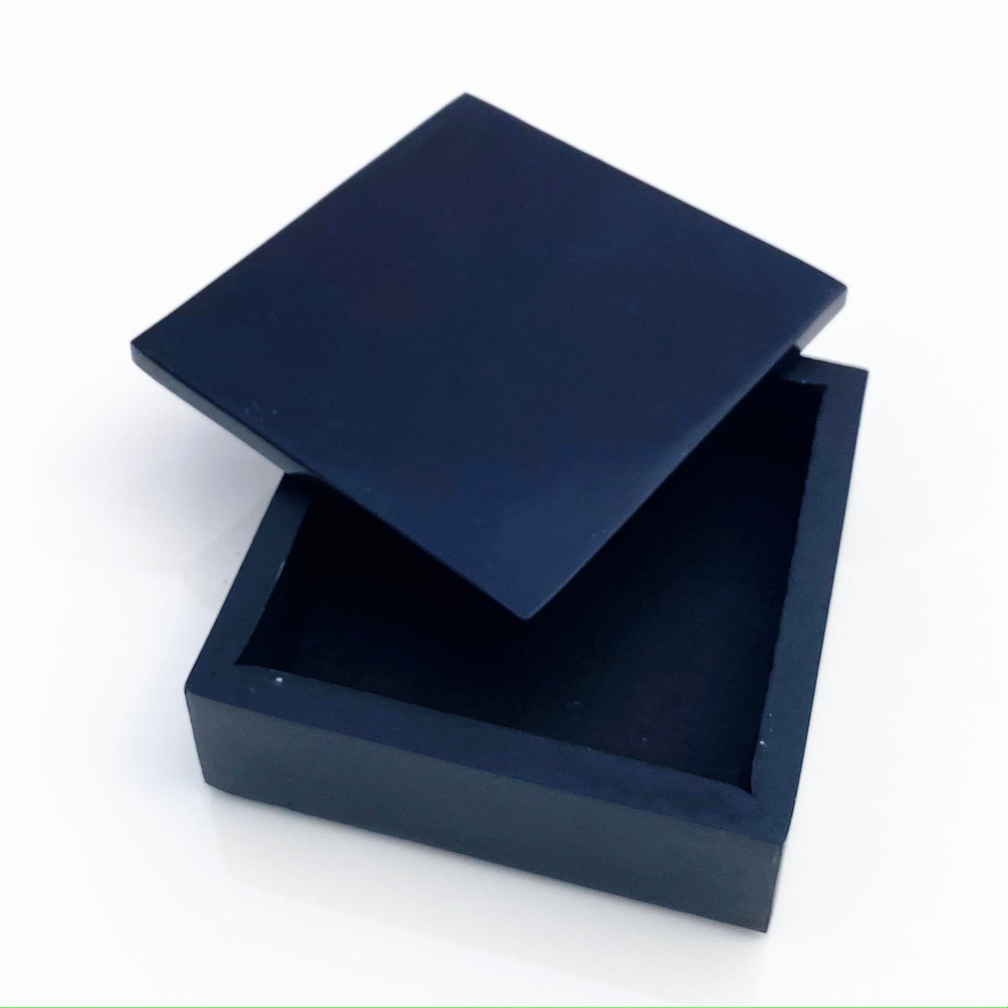 Hand made black box made in Greenland from Black Marble. Te Plus Te Archive.