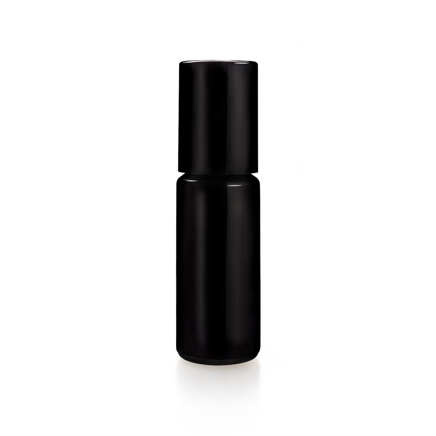 black glass bottle perfume oil hinoki essential oil
