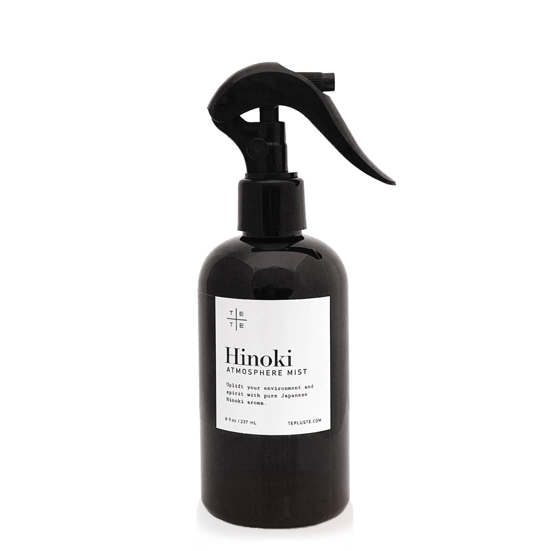 Te Plus Te Hinoki Atmosphere mist. Uplift your environment and spirit with pure Hinoki aroma. Spray Hinoki Atmosphere Mist as needed throughout the home and office or on intimate items such as pillows, towels and clothes. 