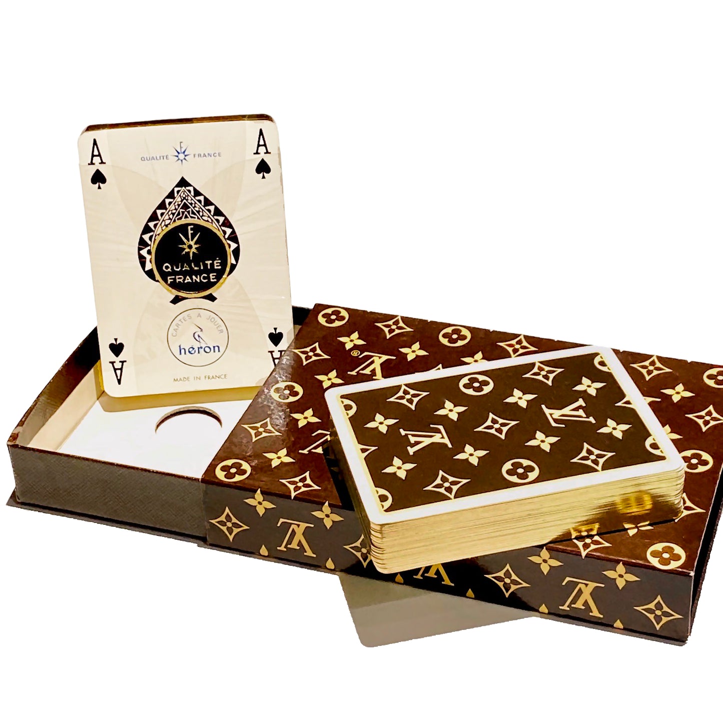 Louis Vuitton 70's Vintage Monogram Playing Card Gilt Edges Monogram T – Te  Plus Te