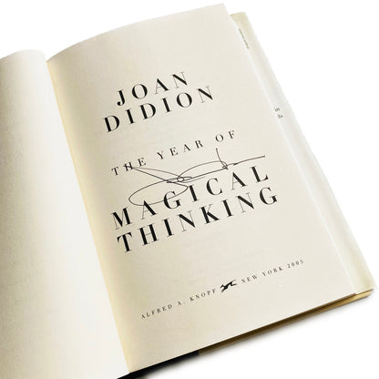te plus te_ Iconic Object_ Joan Didion Magical thinking 1st edition signed
